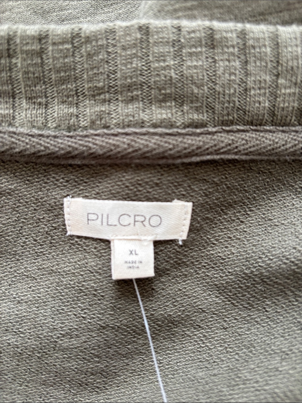 Pilcro/Anthropologie V-Neck Graphic Flea Market Sweatshirt in Pine Size XL. NWT - Picture 7 of 11